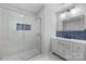 Modern bathroom with a glass shower, stylish vanity, and elegant fixtures at 1319 Mt Gallant Rd, Rock Hill, SC 29732