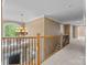 Bright hallway with a chandelier and view of the living room at 1336 Dobson Dr, Waxhaw, NC 28173