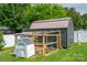 The backyard features a chicken coop, a shed, and lots of space for animals to roam around at 2206 Whitworth Rd, Cherryville, NC 28021