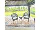 Relax in the outdoor seating area with comfortable chairs and decorative pillows at 2634 Treeline Dr, Concord, NC 28027