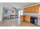 Cozy kitchen with an adjacent dining area with black dishwasher at 3413 Fallston Rd, Shelby, NC 28150