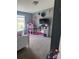 bedroom with large window, gray walls, and fun decor at 456 Cornelius Rd, Mooresville, NC 28117