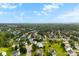 Spacious community aerial view of homes surrounded by lush green trees under a partly cloudy sky at 4612 Maple Crest Pl, Harrisburg, NC 28075