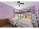 Fun bedroom with a bunk bed and colorful decor at 4612 Maple Crest Pl, Harrisburg, NC 28075