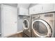 Well-equipped laundry room with a modern washer and dryer at 5723 Lindley Crescent Dr, Indian Trail, NC 28079