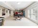 Finished basement game room with a custom pool table at 7704 Ninth Fairway Ln, Mint Hill, NC 28227