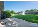 A large backyard featuring a playset, a storage shed and plenty of space for outdoor activities at 810 Surry Dr, Shelby, NC 28152