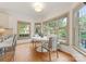 Inviting breakfast nook with sunny windows and a round breakfast table at 901 Hartford Ave, Charlotte, NC 28209