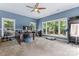 Bright home office with large windows offering scenic views and lots of space at 107 Glenmont Ct, Mooresville, NC 28117