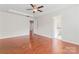 Spacious bedroom features tray ceilings, ceiling fan, and access to the en suite bathroom at 133 Yellowbell Rd, Mooresville, NC 28117