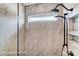 Modern glass shower with window, large shower head and designer tiling at 1432 Ardmore Dr # 341, Sherrills Ford, NC 28673