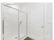 Modern shower with glass doors and essential storage at 239 Paige Rd, Kings Mountain, NC 28086