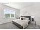 Cozy bedroom with a plush bed, carpeted floors and neutral decor at 239 Paige Rd, Kings Mountain, NC 28086