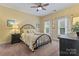 Bright bedroom featuring yellow walls and decorative accents at 2541 Penngate Dr, Sherrills Ford, NC 28673