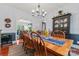 Dining room with hardwood floors, a chandelier, and abundant natural light at 2541 Penngate Dr, Sherrills Ford, NC 28673