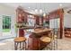 Beautiful kitchen boasts stainless steel appliances, granite countertops, and center island at 2541 Penngate Dr, Sherrills Ford, NC 28673