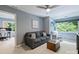 Comfortable living room with a view to another room and a large window at 314 Southern Cross Ln, Matthews, NC 28105