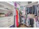Organized walk-in closet boasts custom shelving and ample storage for clothes and accessories at 3326 Park South Station Blvd, Charlotte, NC 28210