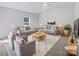 Spacious living room featuring neutral walls, stylish furniture, and natural light at 4122 Munson Dr, Charlotte, NC 28215