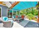 Outdoor seating with shaded pergola, perfect for entertaining with a beautiful lake view at 4681 Dove Point Ln, York, SC 29745