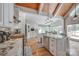 Beautiful kitchen with granite countertops, stainless steel appliances, white cabinetry and water views at 4681 Dove Point Ln, York, SC 29745