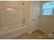 Clean and functional bathroom featuring a bathtub and shower combination at 509 Settlers Grove Ln, Salisbury, NC 28146