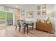 Well-lit dining room with modern decor and sliding door access to the outdoors at 524 Tayberry Ln, Fort Mill, SC 29715