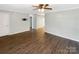 Spacious living room with hardwood floors at 6208 Charlie Walker Rd, Kannapolis, NC 28081