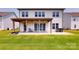 Spacious backyard with a covered patio and well-maintained lawn, perfect for outdoor gatherings at 7651 Fenn Way, Fort Mill, SC 29707