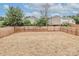 The large, enclosed back yard features a privacy fence and plenty of room for games and relaxation at 7806 Mcgarry Trl, Charlotte, NC 28214