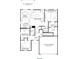 A 2D Floor Plan showing the relationship between the Kitchen, Great Room, Dining Area, Bedrooms, and Bathrooms at 10127 Florentine Way, Charlotte, NC 28214