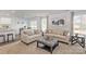 Comfortable living room with plush seating, neutral decor, and an open layout at 10127 Florentine Way, Charlotte, NC 28214