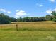 Serene pastoral view from property showcasing expansive field bordered by lush trees under a bright, sunny sky at 1238 Carl Allen Rd, Edgemoor, SC 29712