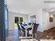 A dining area with a dining table, six chairs, and natural light from a sliding glass door at 1549 Cottage Creek Dr, Bessemer City, NC 28016
