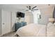 Bedroom featuring a ceiling fan, a dresser, and plenty of space at 1925 Sandal Brook Rd, Indian Land, SC 29707