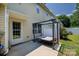 Outdoor patio featuring a porch swing and fenced yard at 2180 Shady Pond Dr, Clover, SC 29710