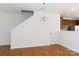 Open dining area with hardwood floors and stairway access at 2180 Shady Pond Dr, Clover, SC 29710
