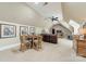 Loft with tv, leather sofa, games and sitting area at 4075 Crepe Ridge Dr, Denver, NC 28037