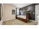 Comfortable bedroom featuring neutral colors and built in storage underneath the bed at 4115 Birkshire Hts, Fort Mill, SC 29708