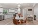 Modern kitchen with stainless steel appliances, ample cabinetry, and a view into the dining area at 4410 Burgin St, Kannapolis, NC 28081