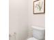 Powder room featuring white toilet and chrome fixtures at 4689 Fanning Rd, Hickory, NC 28602
