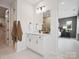 Bathroom featuring a spacious vanity, modern finishes, and ample storage at 502 Webster Ln, Cramerton, NC 28032