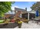 Spacious backyard with a deck, screened porch, and beautiful landscaping at 6916 Cameron Glen Dr, Charlotte, NC 28210
