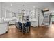 Large and modern kitchen boasting a center island, stainless steel appliances, and updated cabinetry at 6916 Cameron Glen Dr, Charlotte, NC 28210