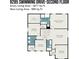 Detailed second-floor plan of the home, highlighting bedroom and sitting room layouts at 9285 Swimming Dr, Harrisburg, NC 28075