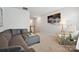 Comfortable upstairs living room with large sectional and TV at 10022 Wayfair Meadow Ct, Charlotte, NC 28277