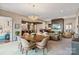 Large open concept featuring living, dining and kitchen areas at 1172 Queens Rd, Charlotte, NC 28207