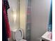 Toilet and a built-in storage shelf at 120 Starboard Trl, Mount Gilead, NC 27306