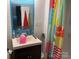 Bathroom featuring a sink, mirror, toilet and shower with white trim at 120 Starboard Trl, Mount Gilead, NC 27306