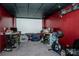 A basement with home theater and exercise equipment at 125 Shenandoah Loop, Troutman, NC 28166